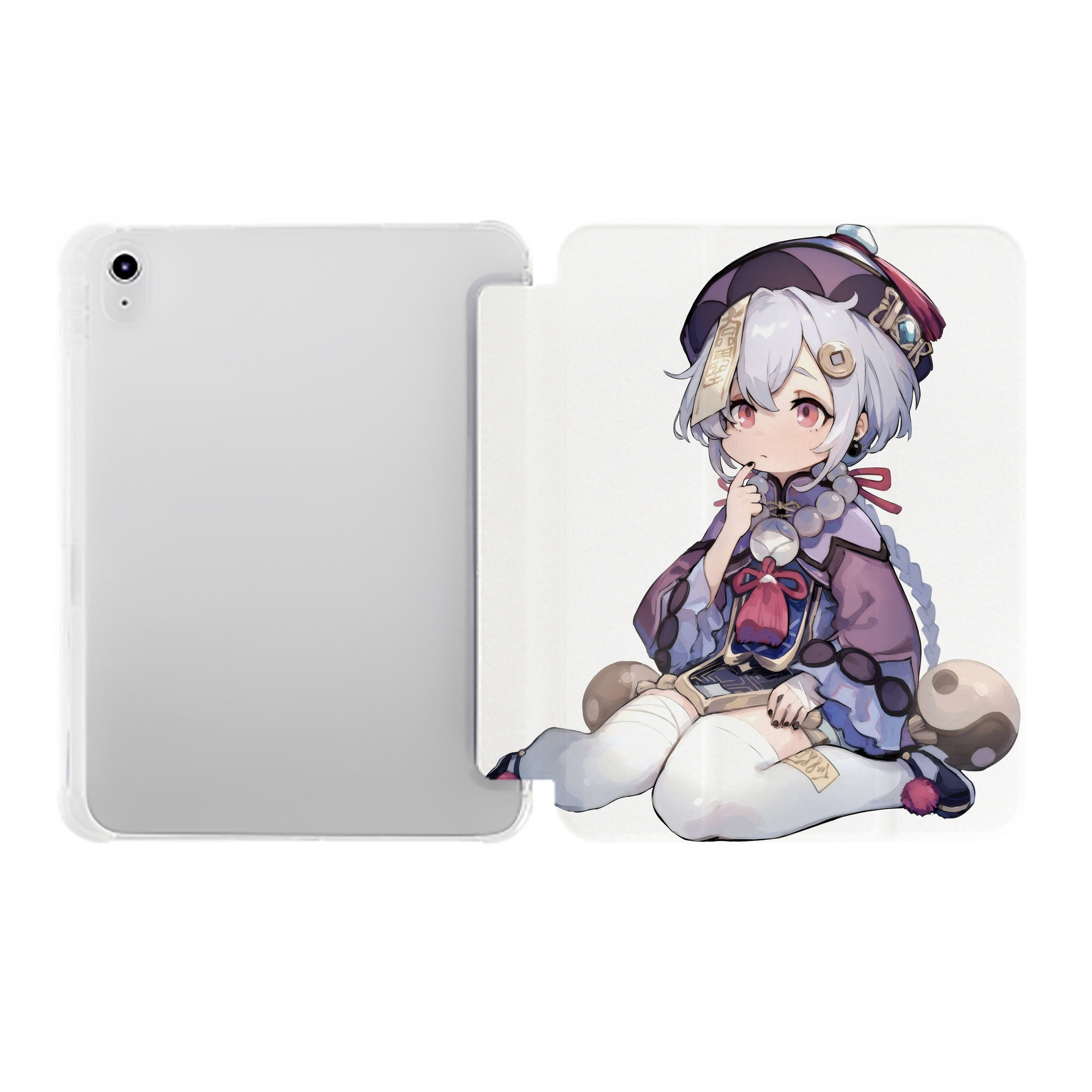 げんし神 七七 なな  genshin Nana IPad ケース ペン収納付き 三つ折りスタンド PUレザー×シリコン 対応機種9.5/10.5/10.9インチ